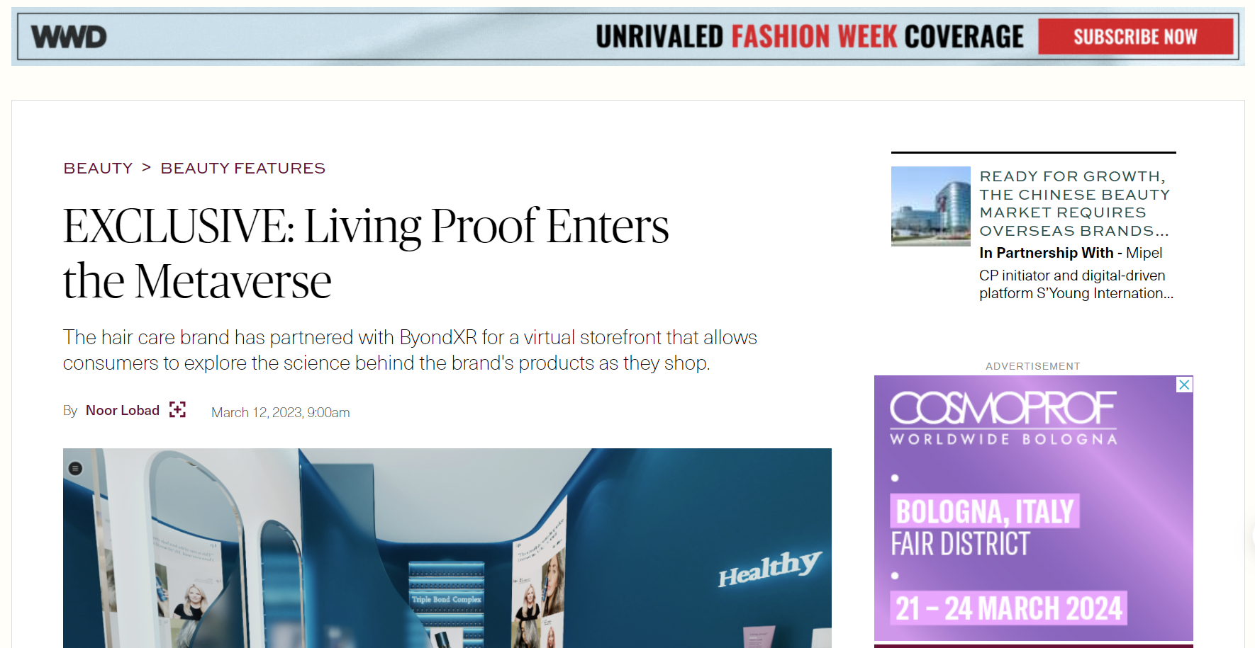 Living Proof - WWD